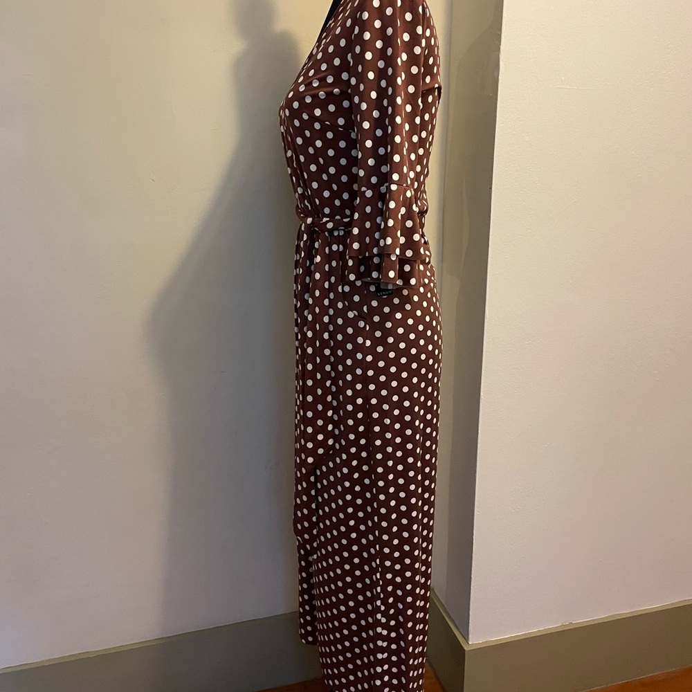 VENUS Black Polka Dot Wrap Jumpsuit XS - Picture 4 of 9